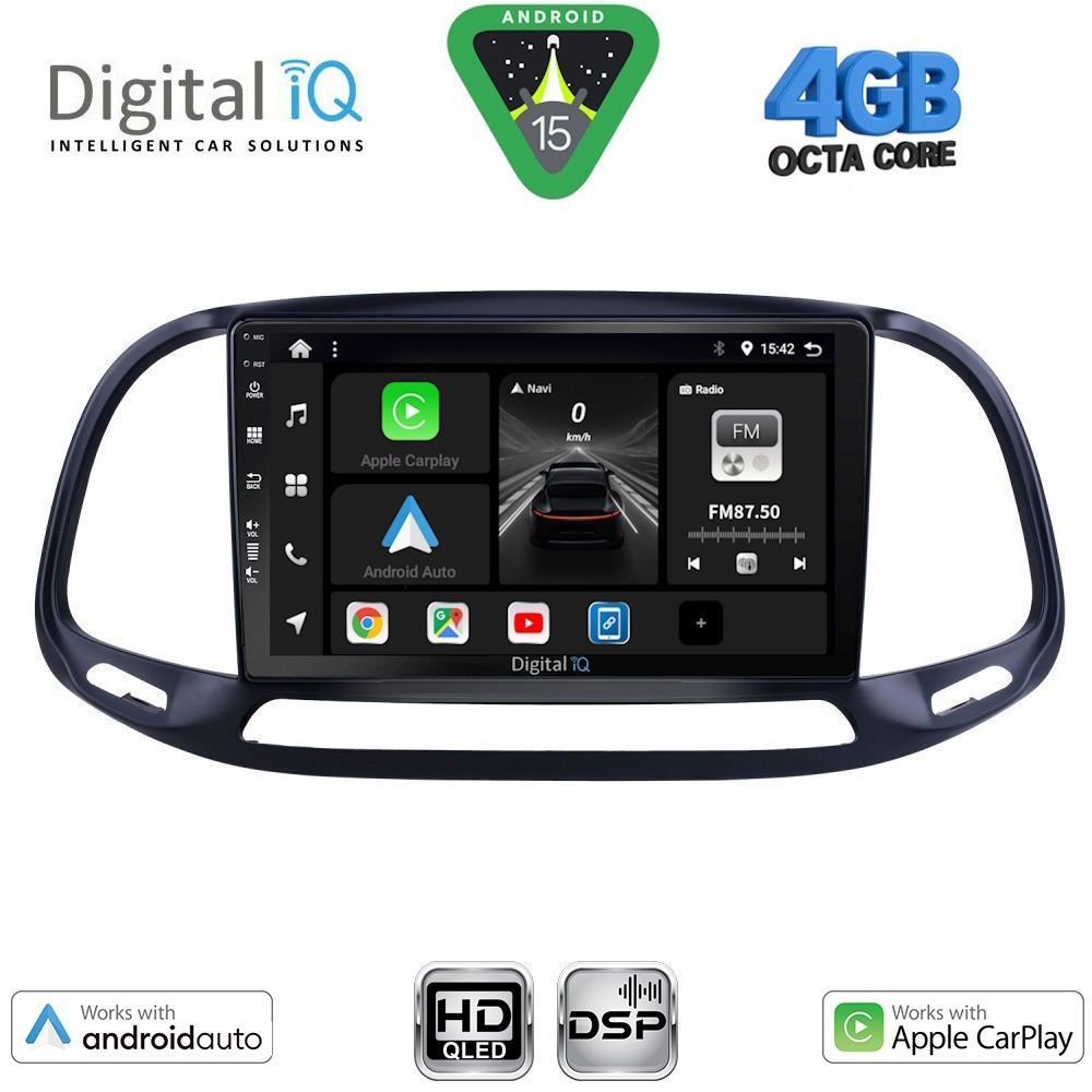 DIGITAL IQ BXF 6138_CPAA (9inc) MULTIMEDIA TABLET for FIAT DOBLO – OPEL COMBO mod. 2015-2018 - DIGITAL IQ BXF 6138_CPAA