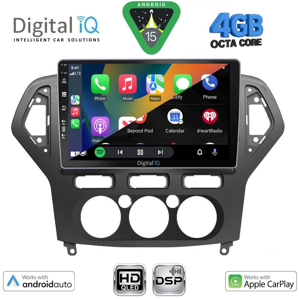 DIGITAL IQ BXF 6162_CPAA A/C (10inc) MULTIMEDIA TABLET for FORD MONDEO mod. 2007-2011 - DIGITAL IQ BXF 6162_CPAA A/C