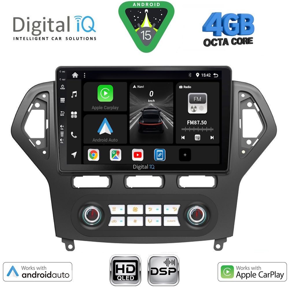 DIGITAL IQ BXF 6162_CPAA CLIMA (10inc) MULTIMEDIA TABLET for FORD MONDEO mod. 2007-2011 - DIGITAL IQ BXF 6162_CPAA CLIMA
