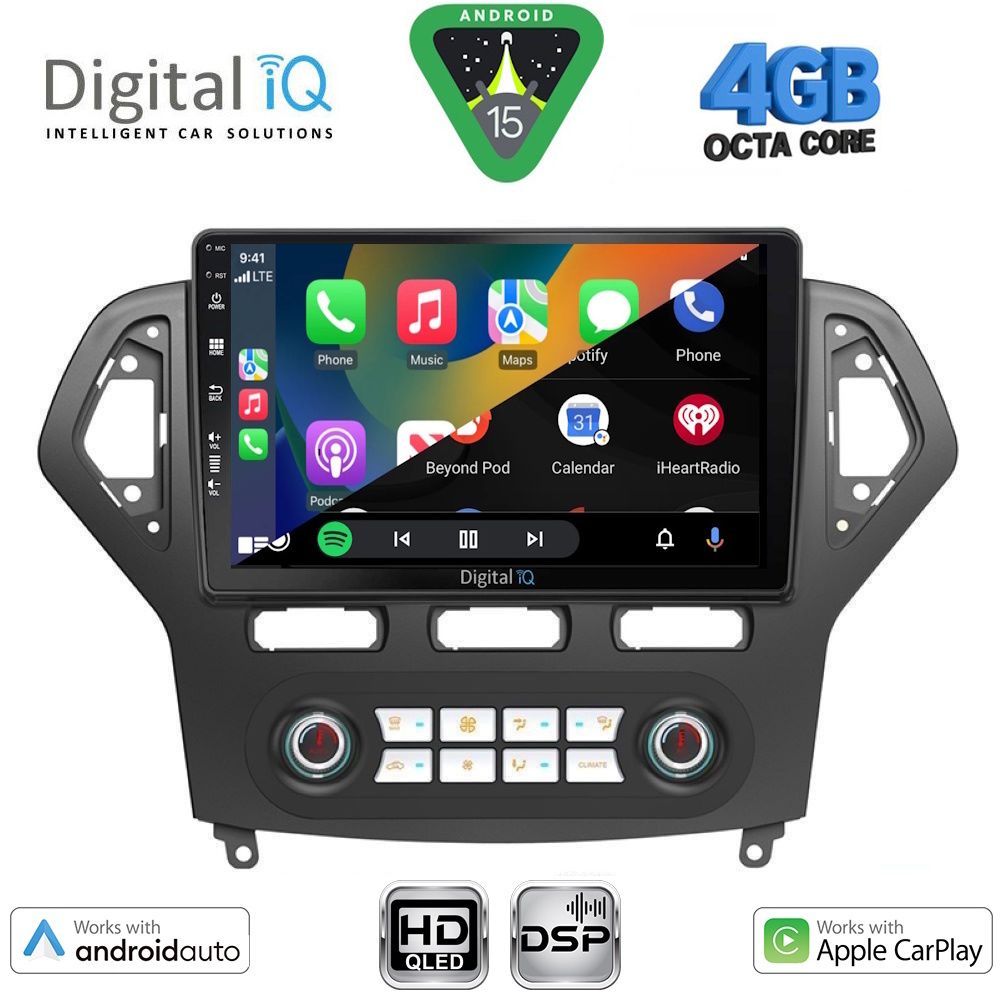 DIGITAL IQ BXF 6162_CPAA CLIMA (10inc) MULTIMEDIA TABLET for FORD MONDEO mod. 2007-2011 - DIGITAL IQ BXF 6162_CPAA CLIMA