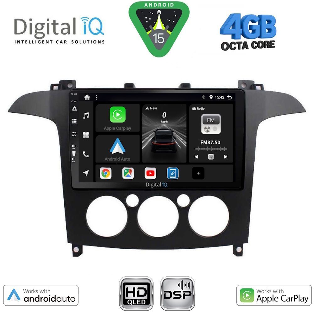 DIGITAL IQ BXF 6175_CPAA A/C (9inc) MULTIMEDIA TABLET for FORD SMAX mod. 2006-2014 - DIGITAL IQ BXF 6175_CPAA A/C