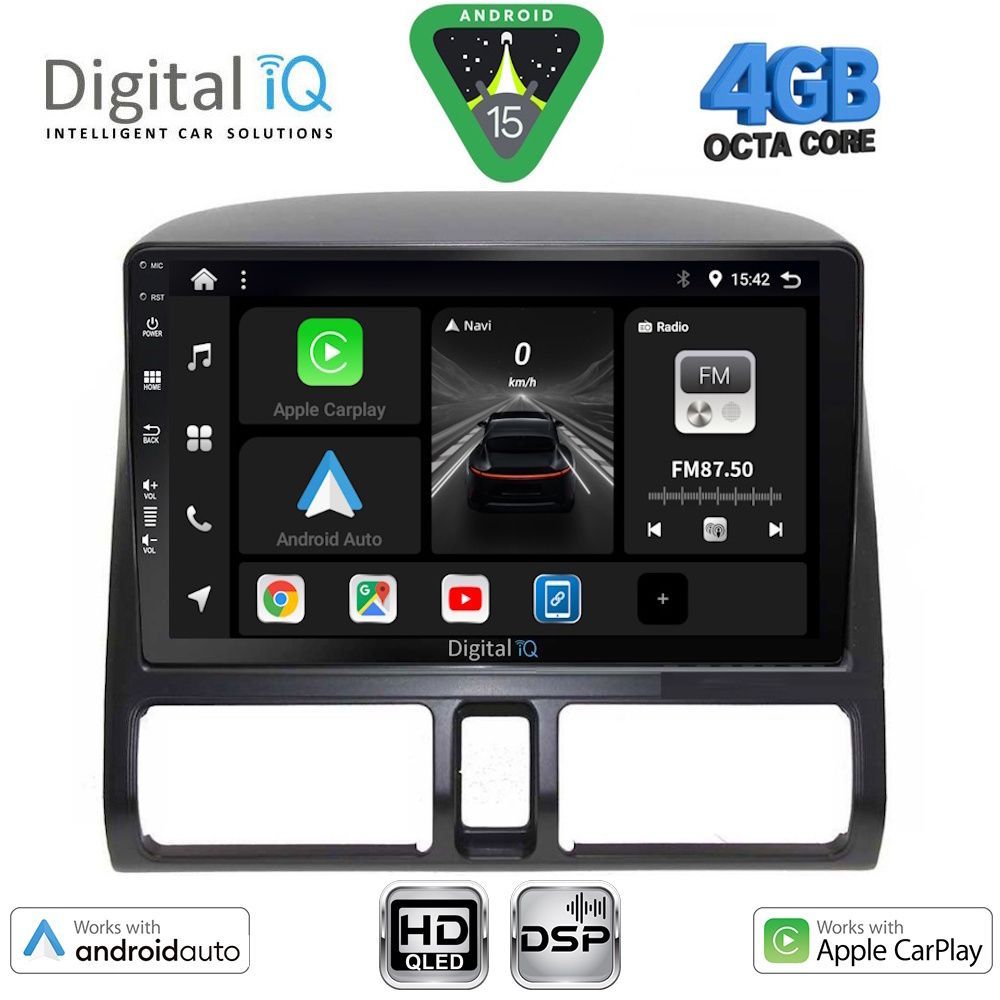DIGITAL IQ BXF 6196_CPAA CLIMA (9inc) MULTIMEDIA TABLET for HONDA CRV mod. 1996-2006