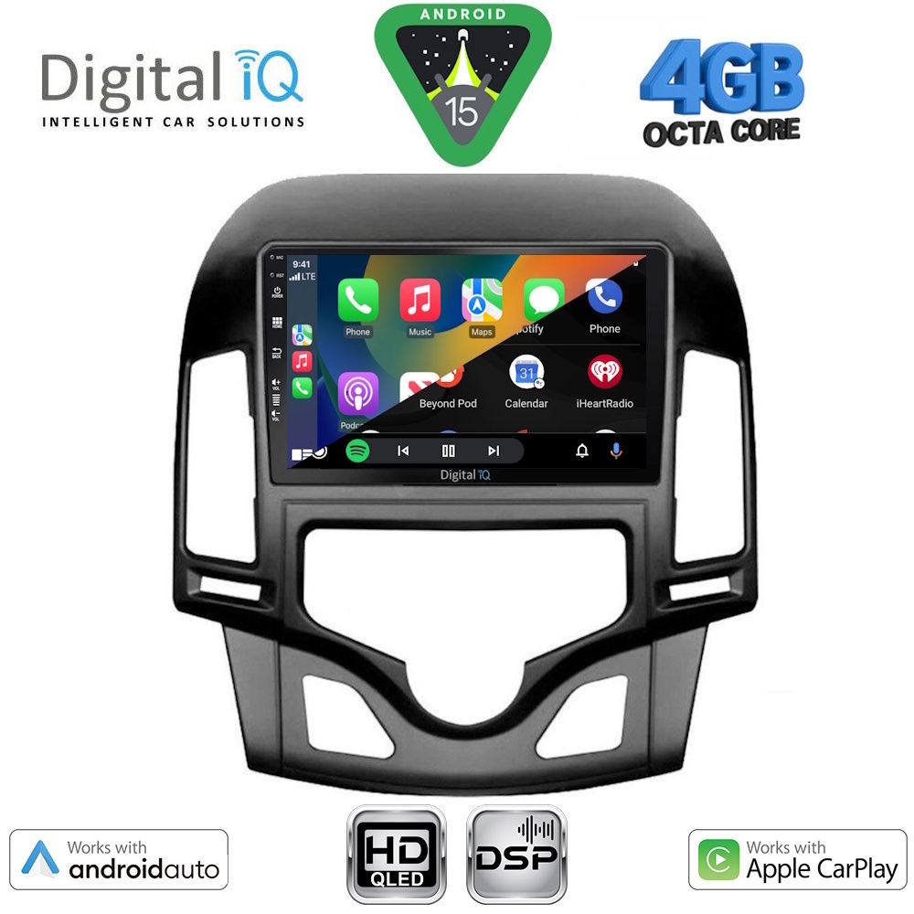 DIGITAL IQ BXF 6231_CPAA CLIMA (9inc) MULTIMEDIA TABLET for HYUNDAI i30 mod. 2007-2012 - DIGITAL IQ BXF 6231_CPAA CLIMA
