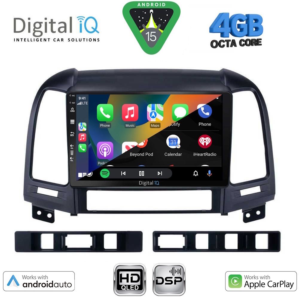 DIGITAL IQ BXF 6239_CPAA (9inc) MULTIMEDIA TABLET for HYUNDAI SANTA FE  mod. 2005-2013 - DIGITAL IQ BXF 6239_CPAA