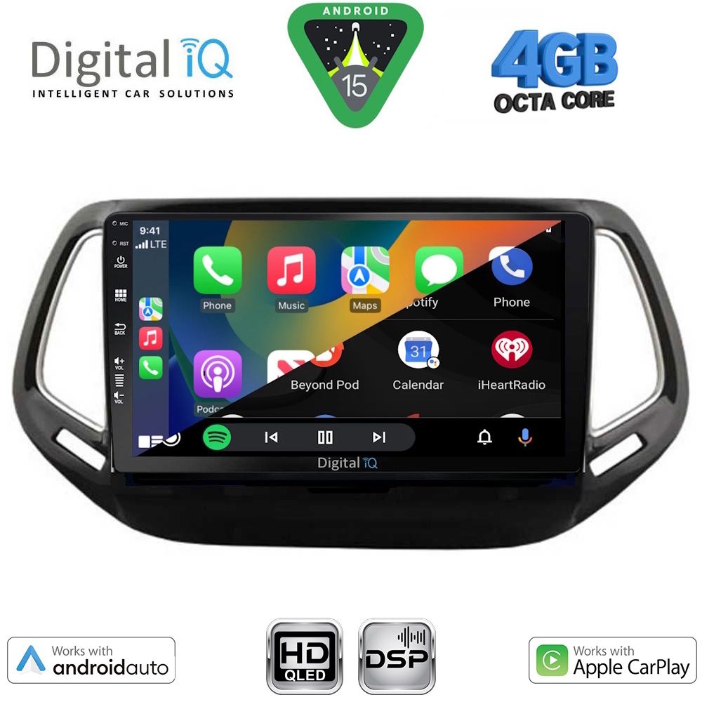 DIGITAL IQ BXF 6278_CPAA (10inc) MULTIMEDIA TABLET for JEEP COMPASS mod. 2016-2021 - DIGITAL IQ BXF 6278_CPAA