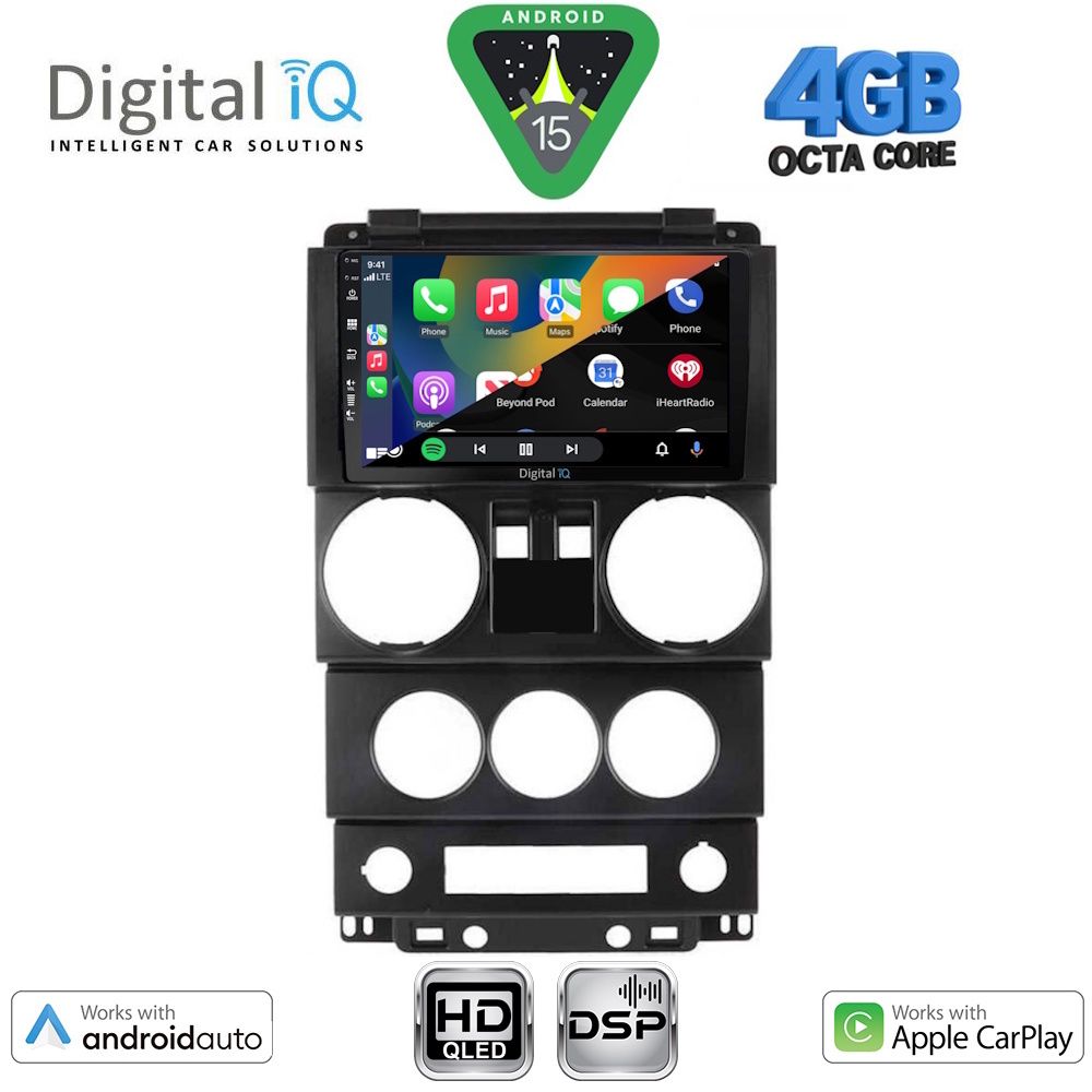 DIGITAL IQ BXF 6293_CPAA (9inc) MULTIMEDIA TABLET for JEEP WRANGLER mod. 2006-2011 - DIGITAL IQ BXF 6293_CPAA