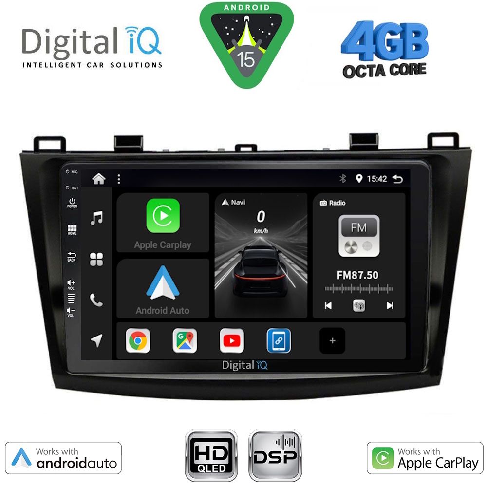 DIGITAL IQ BXF 6366_CPAA (9inc) MULTIMEDIA TABLET for MAZDA 3 mod. 2009-2014 - DIGITAL IQ BXF 6366_CPAA