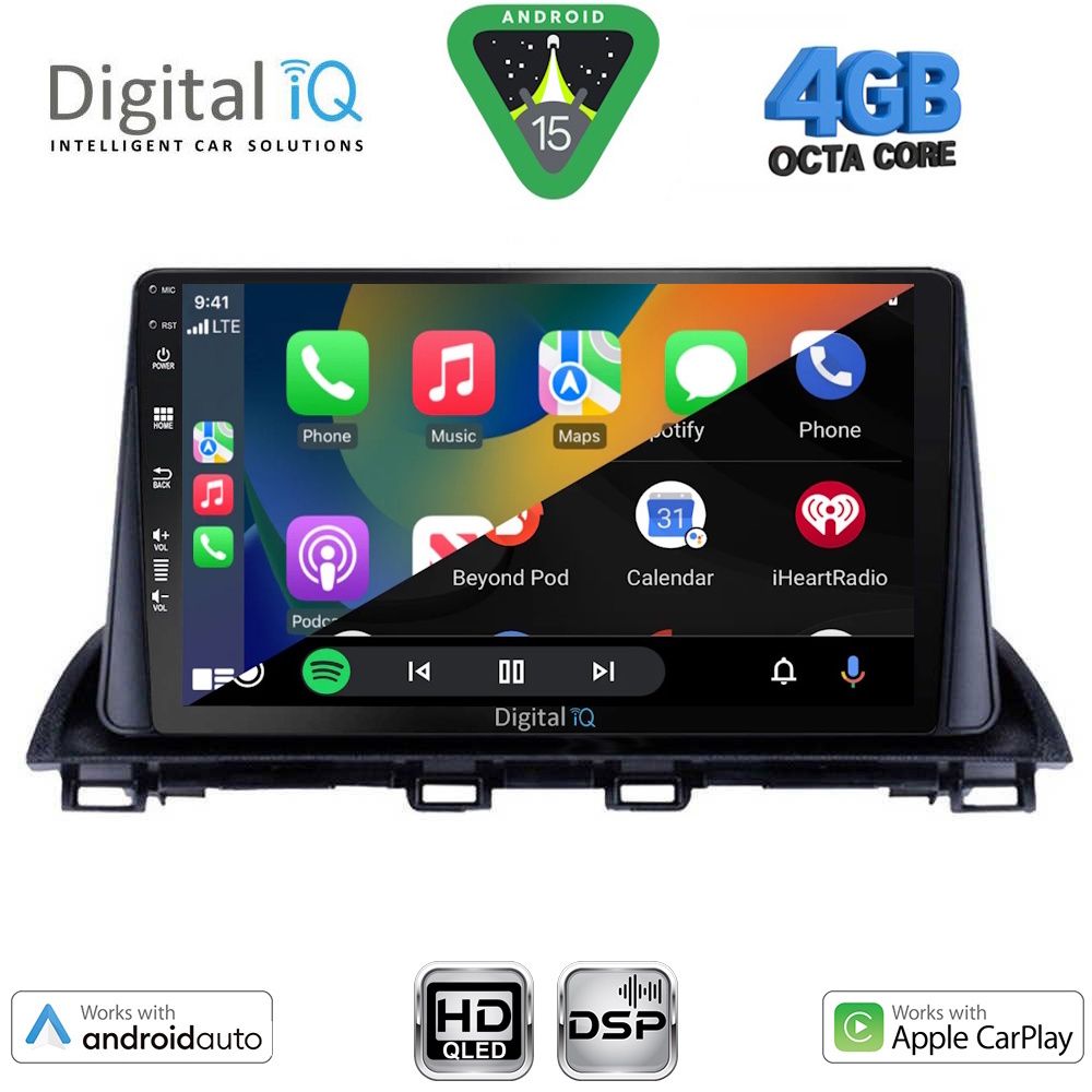 DIGITAL IQ BXF 6367_CPAA (9inc) MULTIMEDIA TABLET for MAZDA 3 mod. 2014-2019