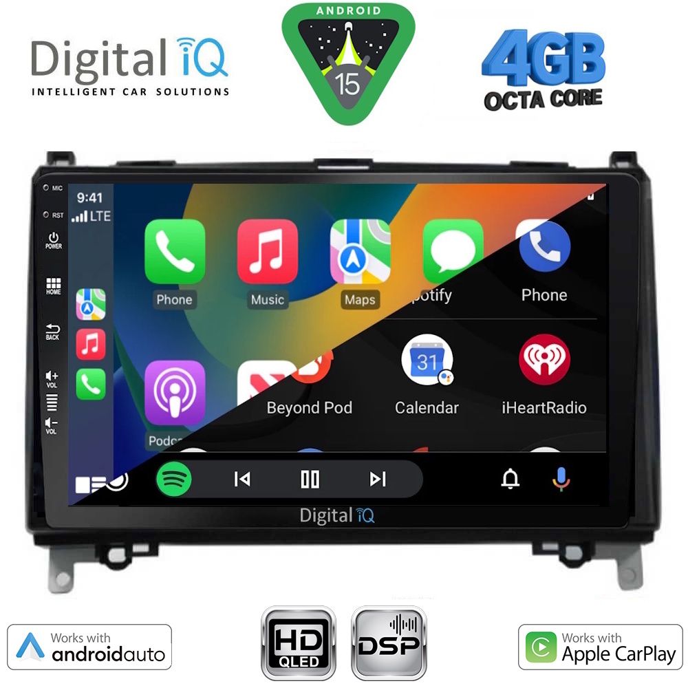DIGITAL IQ BXF 6400_CPAA (9inc) MULTIMEDIA TABLET for MERCEDES A – B -SPRINTER – VITO mod. 2007-2019 - DIGITAL IQ BXF 6400_CPAA
