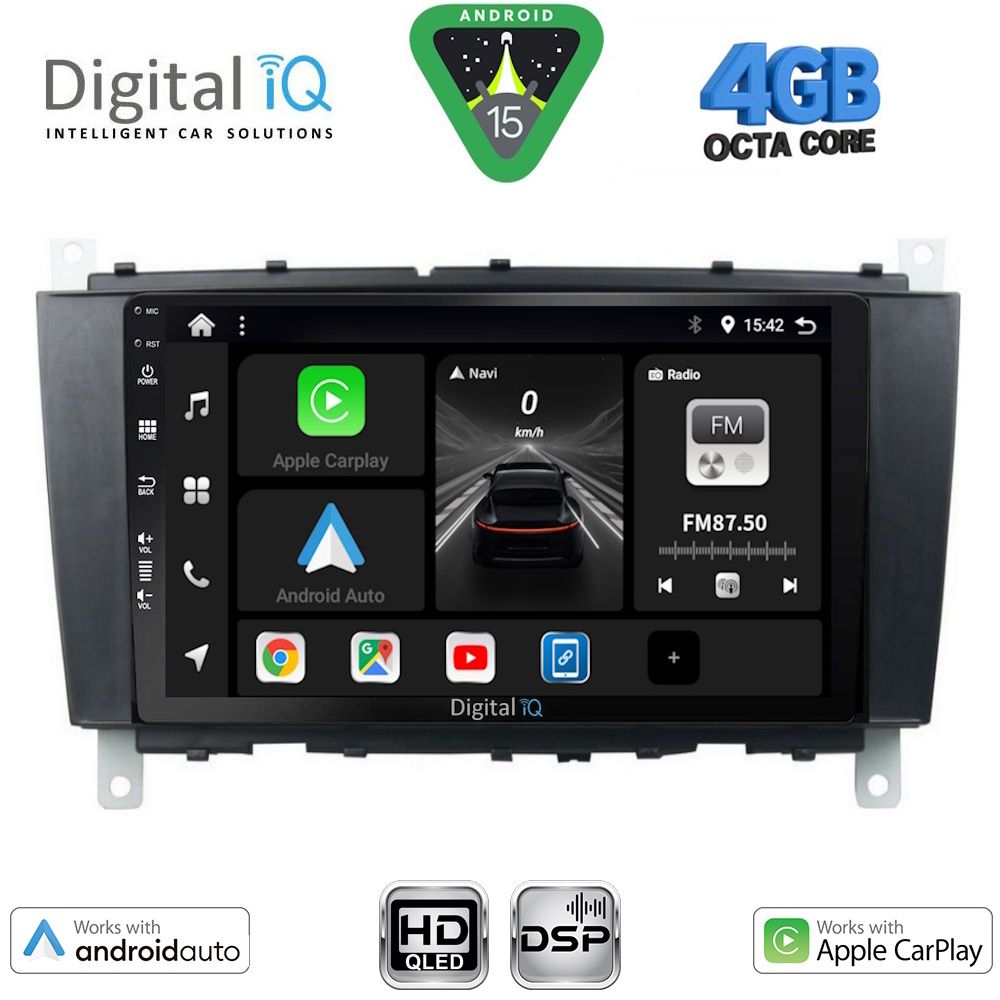 DIGITAL IQ BXF 6403_CPAA (8inc) MULTIMEDIA TABLET for MERCEDES C – CLK (W203-209) mod. 2004-2008 - DIGITAL IQ BXF 6403_CPAA