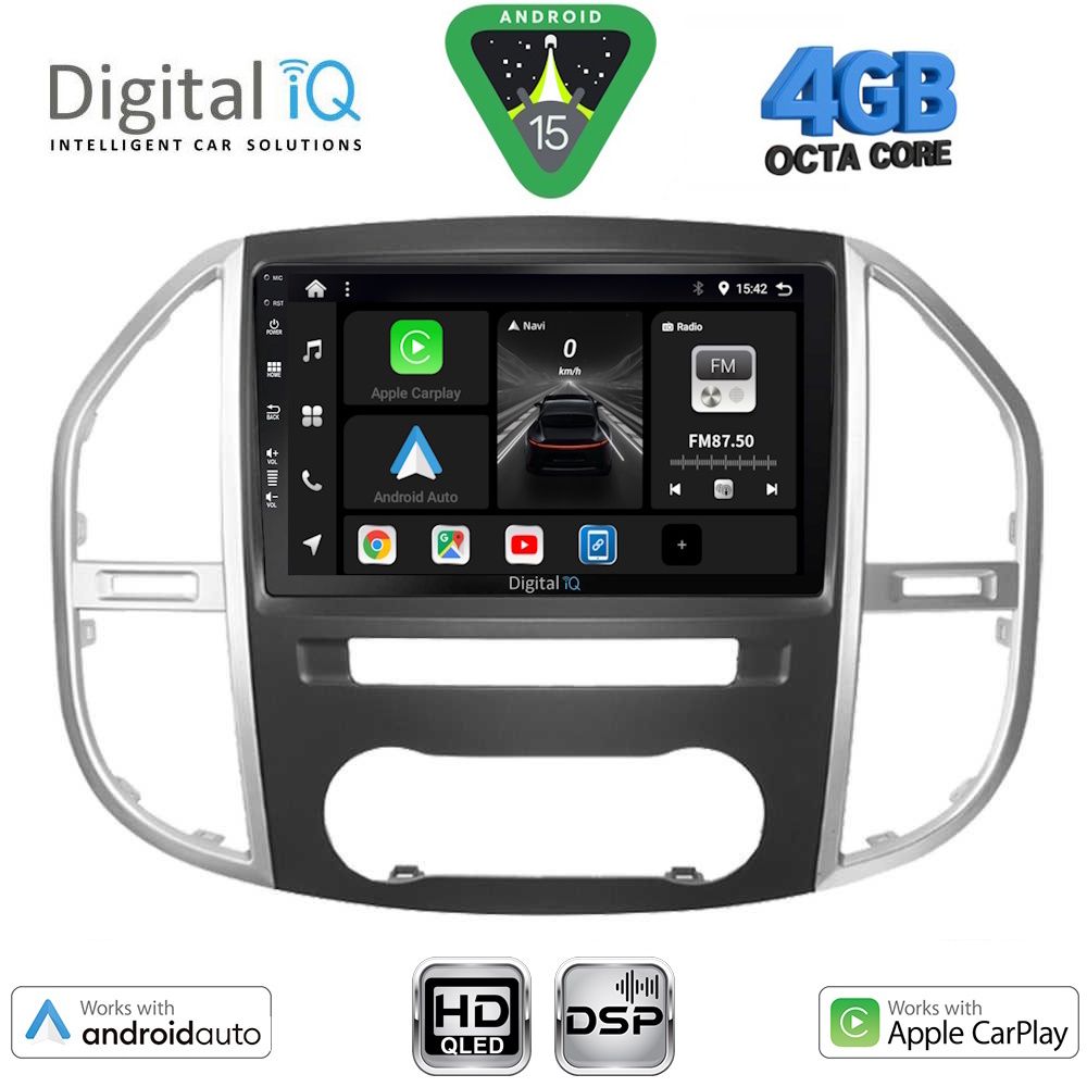 DIGITAL IQ BXF 6429_CPAA (10inc) MULTIMEDIA TABLET for MERCEDES VITO – VIANO (W447) mod. 2015-2024 - DIGITAL IQ BXF 6429_CPAA