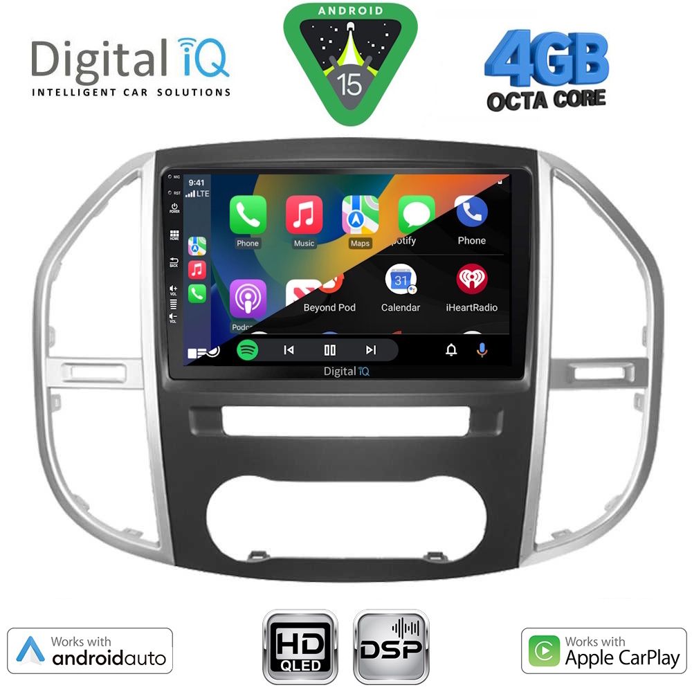 DIGITAL IQ BXF 6429_CPAA (10inc) MULTIMEDIA TABLET for MERCEDES VITO – VIANO (W447) mod. 2015-2024 - DIGITAL IQ BXF 6429_CPAA