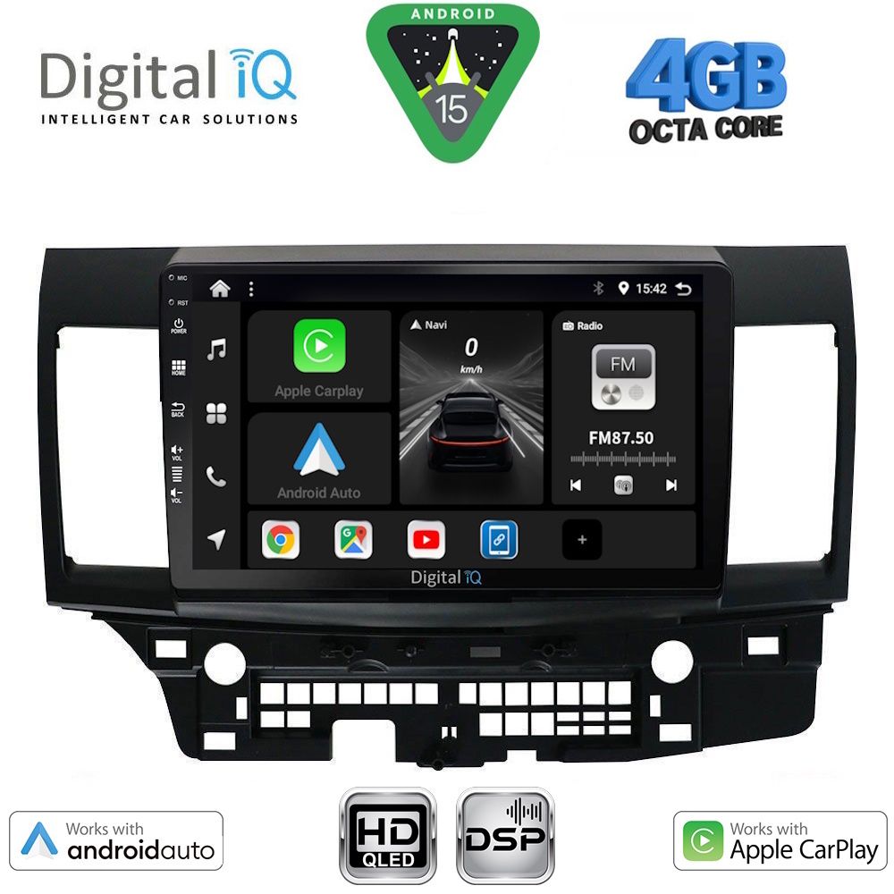 DIGITAL IQ BXF 6434_CPAA (10inc) MULTIMEDIA TABLET for MITSUBISHI LANCER mod. 2008-2017
