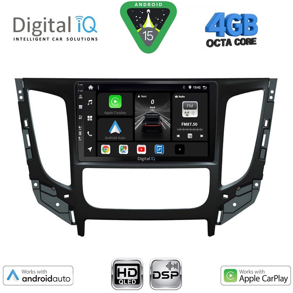 DIGITAL IQ BXF 6437CL_CPAA (9inc) MULTIMEDIA TABLET for MITSUBISHI L200 mod. 2015-2019 με CLIMA - DIGITAL IQ BXF 6437CL_CPAA