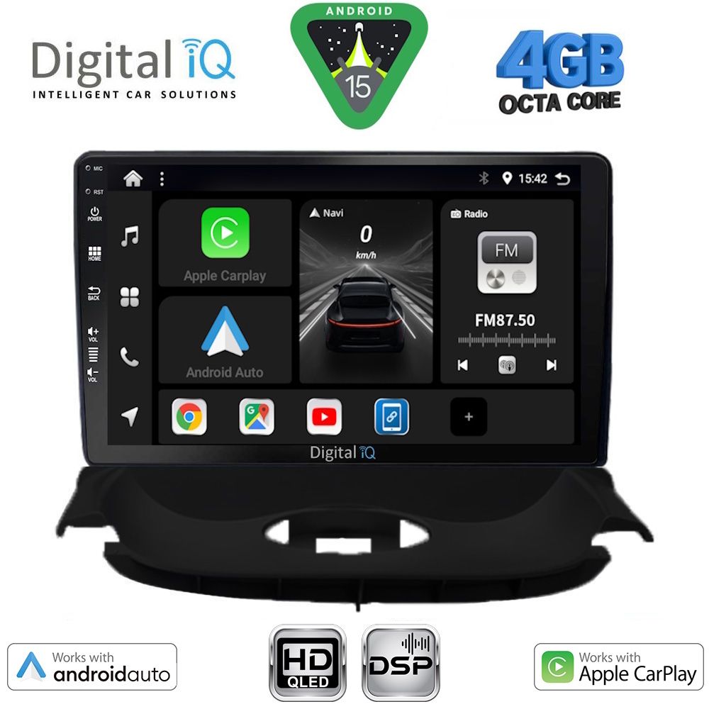 DIGITAL IQ BXF 6505_CPAA (9inc) MULTIMEDIA TABLET for PEUGEOT 206 mod. 1998-2006 - DIGITAL IQ BXF 6505_CPAA