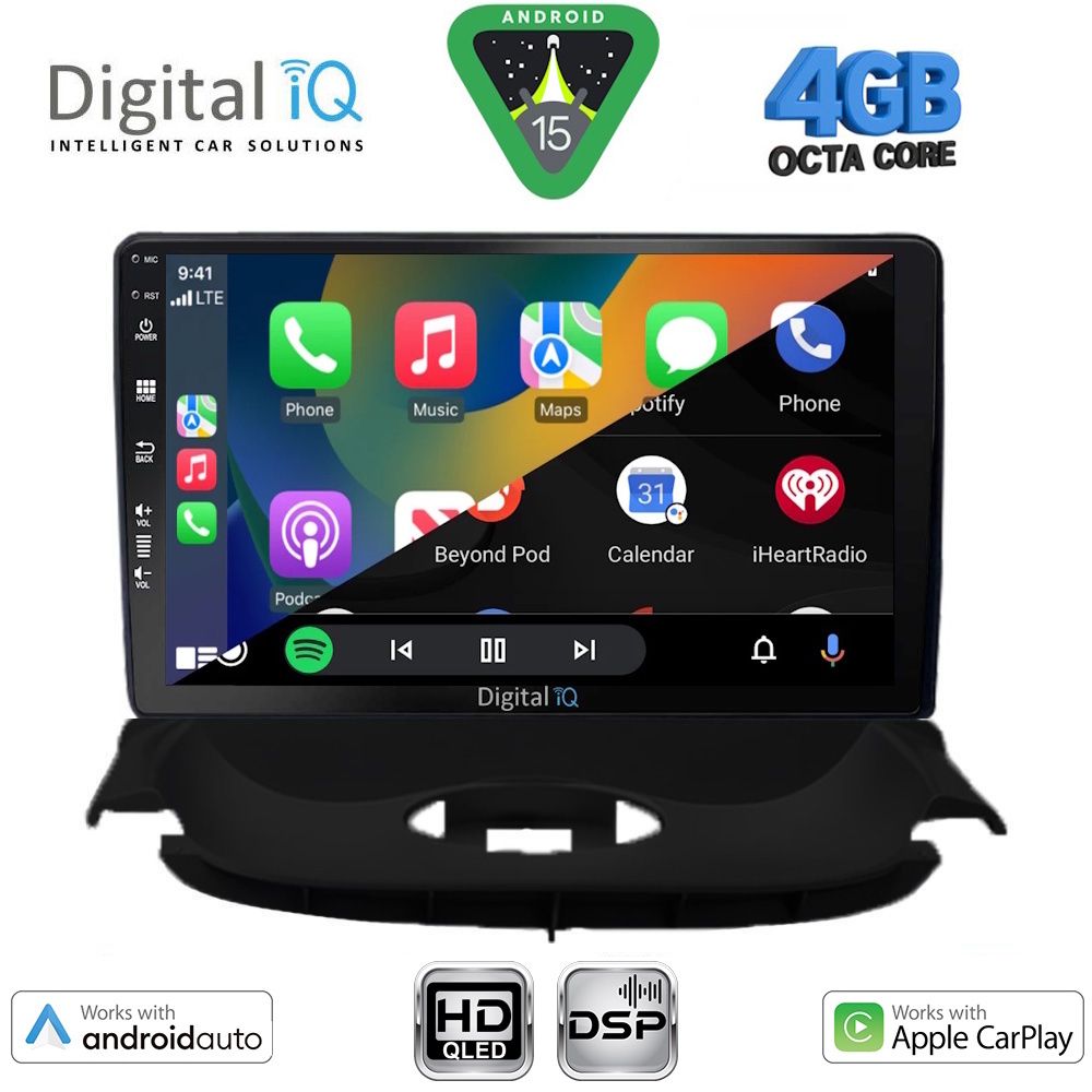 DIGITAL IQ BXF 6505_CPAA (9inc) MULTIMEDIA TABLET for PEUGEOT 206 mod. 1998-2006 - DIGITAL IQ BXF 6505_CPAA