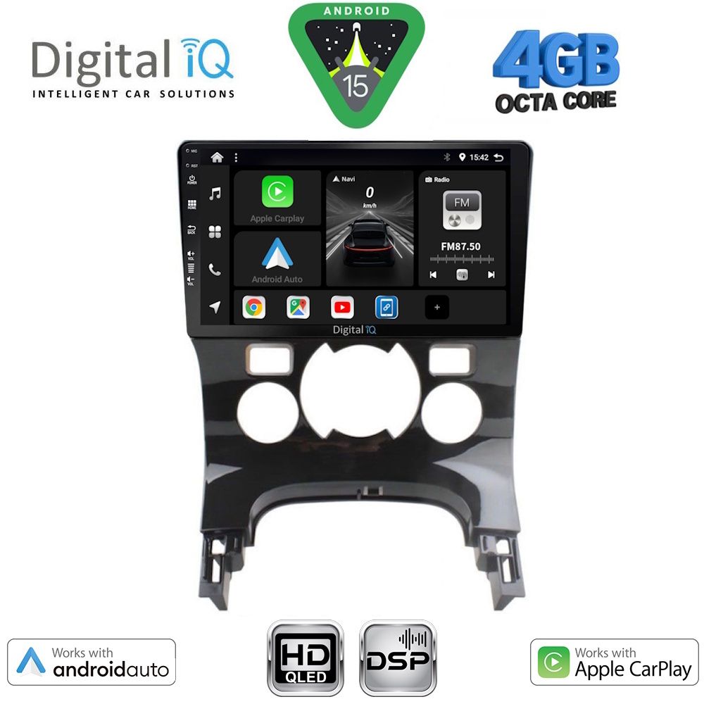 DIGITAL IQ BXF 6515CL_CPAA (9inc) MULTIMEDIA TABLET for PEUGEOT 3008 mod. 2008-2016 με CLIMA - DIGITAL IQ BXF 6515CL_CPAA