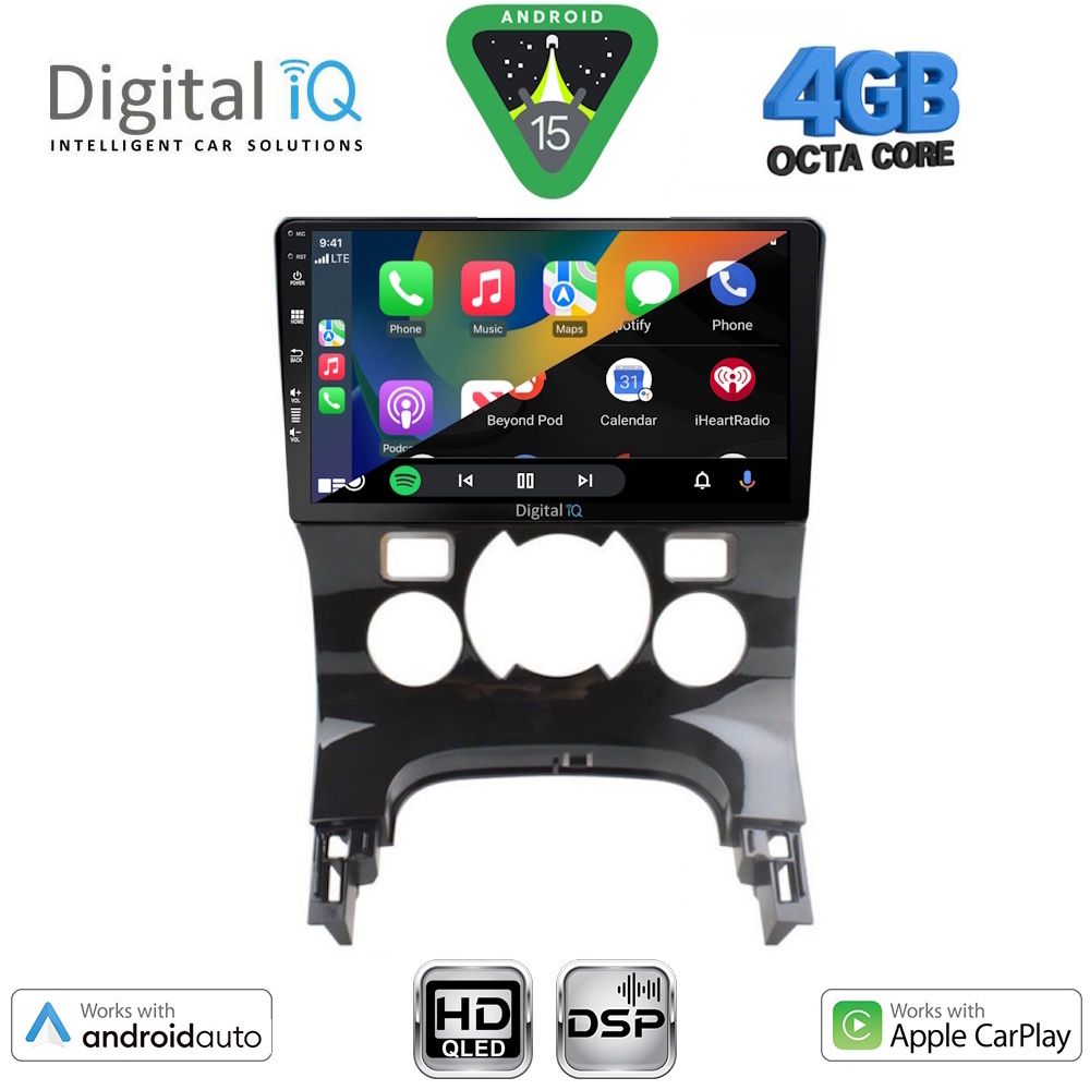 DIGITAL IQ BXF 6515CL_CPAA (9inc) MULTIMEDIA TABLET for PEUGEOT 3008 mod. 2008-2016 με CLIMA - DIGITAL IQ BXF 6515CL_CPAA