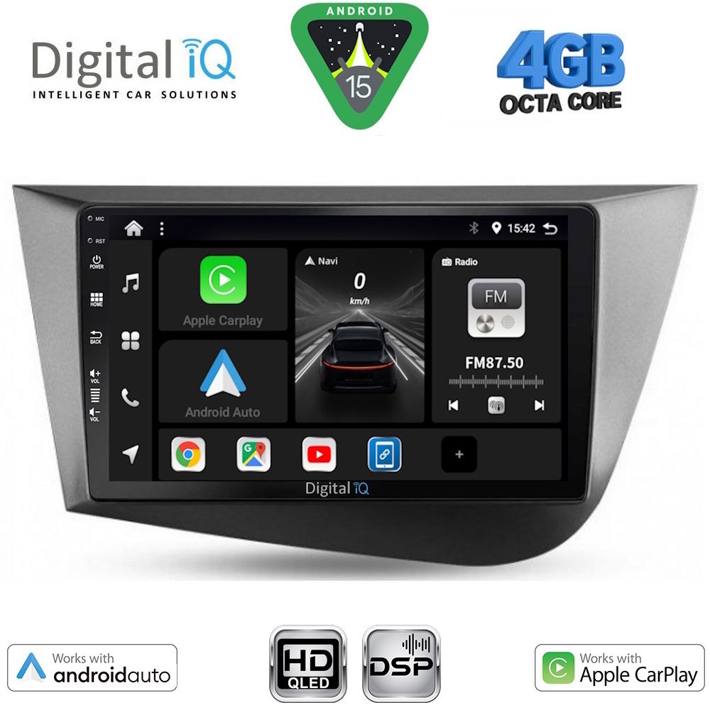 DIGITAL IQ BXF 6574_CPAA (9inc) MULTIMEDIA TABLET for SEAT LEON mod. 2005-2012 - DIGITAL IQ BXF 6574_CPAA
