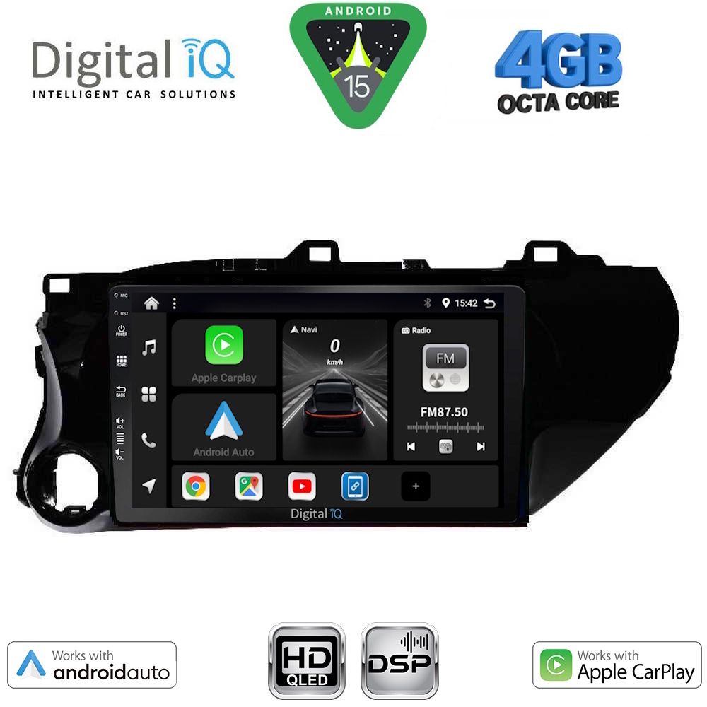 DIGITAL IQ BXF 6721_CPAA (10inc) MULTIMEDIA TABLET for TOYOTA HILUX mod. 2017-2026 - DIGITAL iQ BXF 6721_CPAA