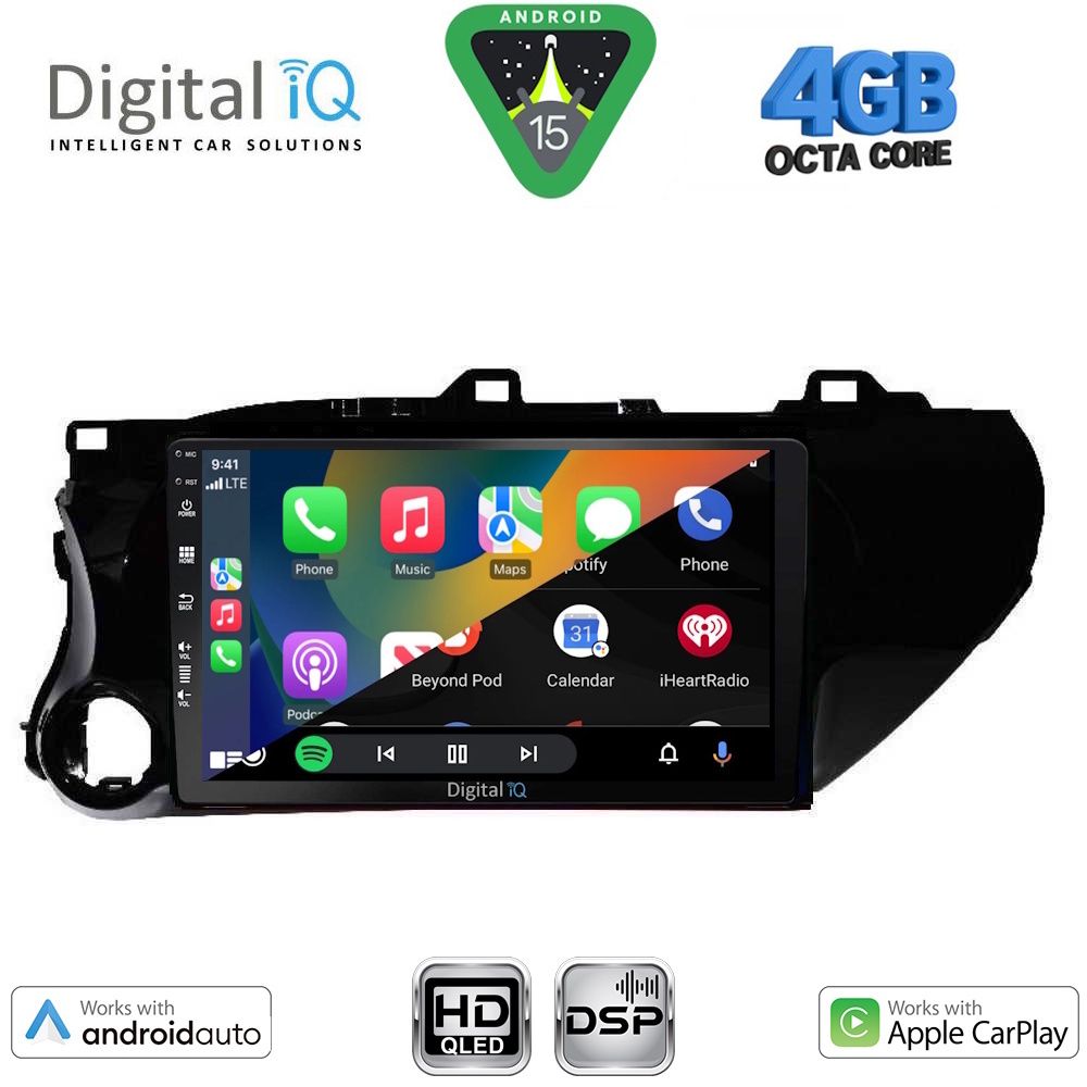 DIGITAL IQ BXF 6721_CPAA (10inc) MULTIMEDIA TABLET for TOYOTA HILUX mod. 2017-2026 - DIGITAL iQ BXF 6721_CPAA