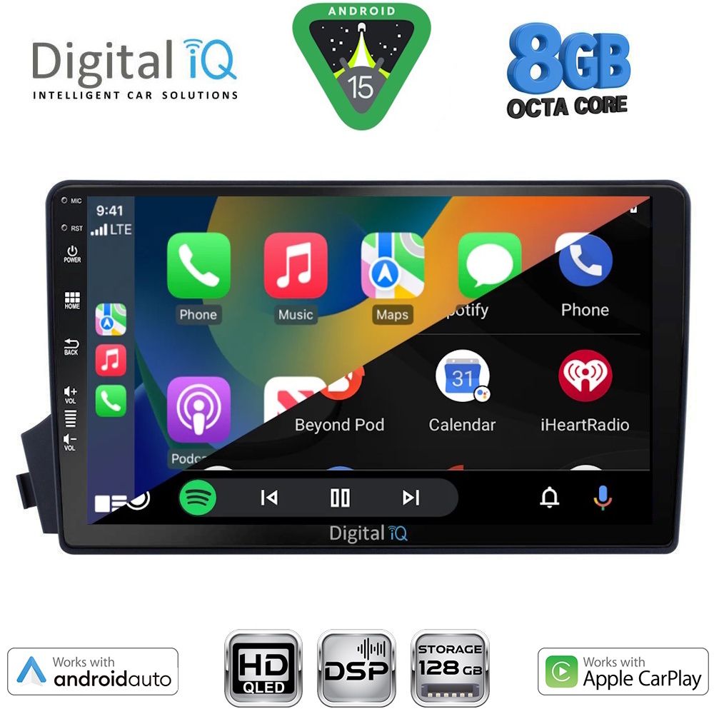 DIGITAL IQ BXF 7650_CPAA (9inc) MULTIMEDIA TABLET for SSANGYONG ACTYON - KYRON mod. 2006-2015 - DIGITAL IQ BXF 7650_CPAA