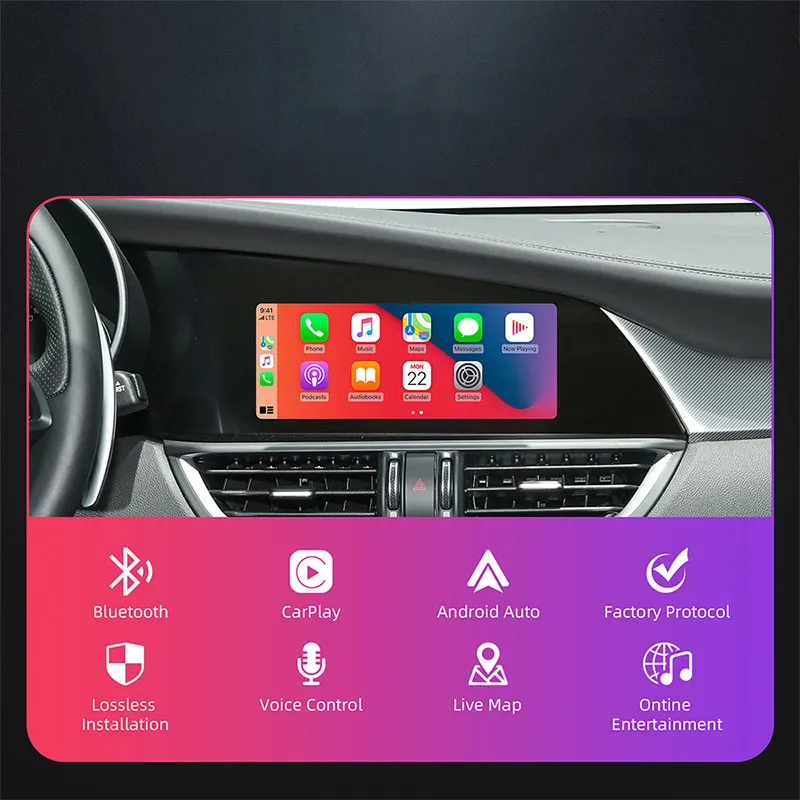 DIGITAL IQ AR 749F CPA - INTERFACE CARPLAY / ANDROID AUTO BOX for ALFA ROMEO GIULIA - STELVIO mod. 2015-2026