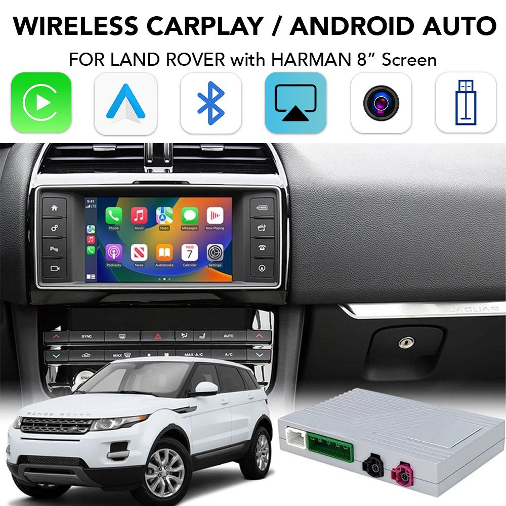 DIGITAL IQ LR 523F CPA (CARPLAY / ANDROID AUTO BOX for JAGUAR - LAND ROVER mod.2016-2019 with HARMAN 8" System)
