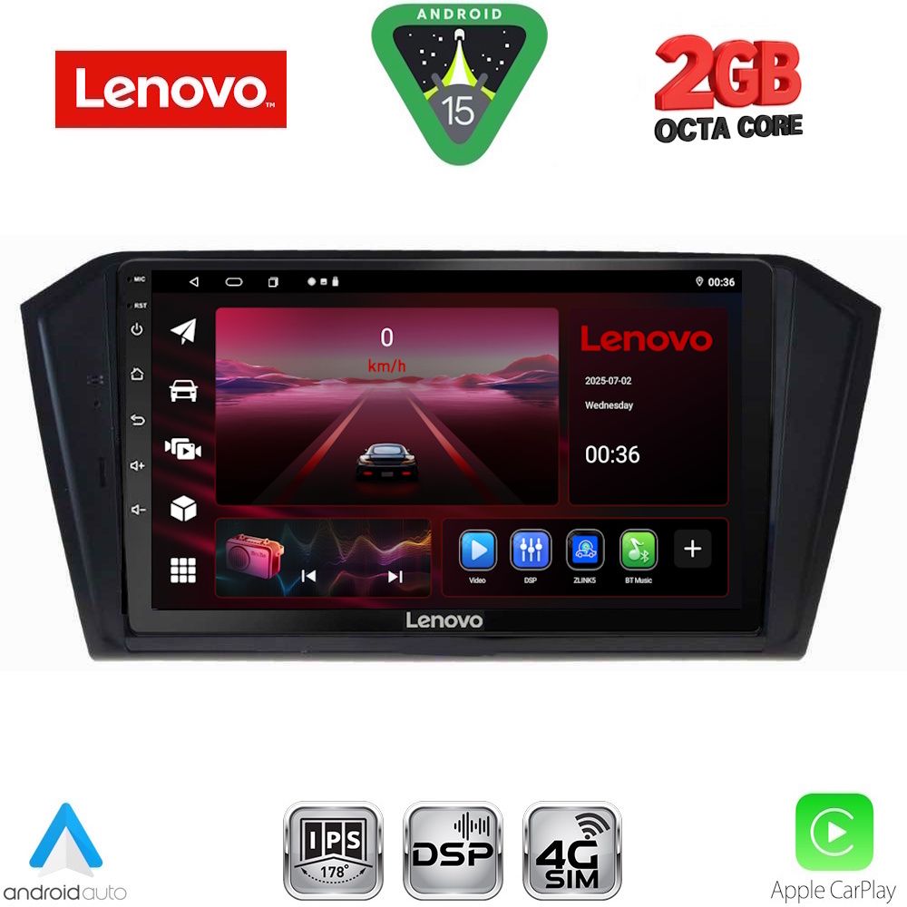 LENOVO LVF 5750_CPA (10inc) MULTIMEDIA TABLET for VW PASSAT mod. 2016-2022 - LENOVO LVF 5750_CPA