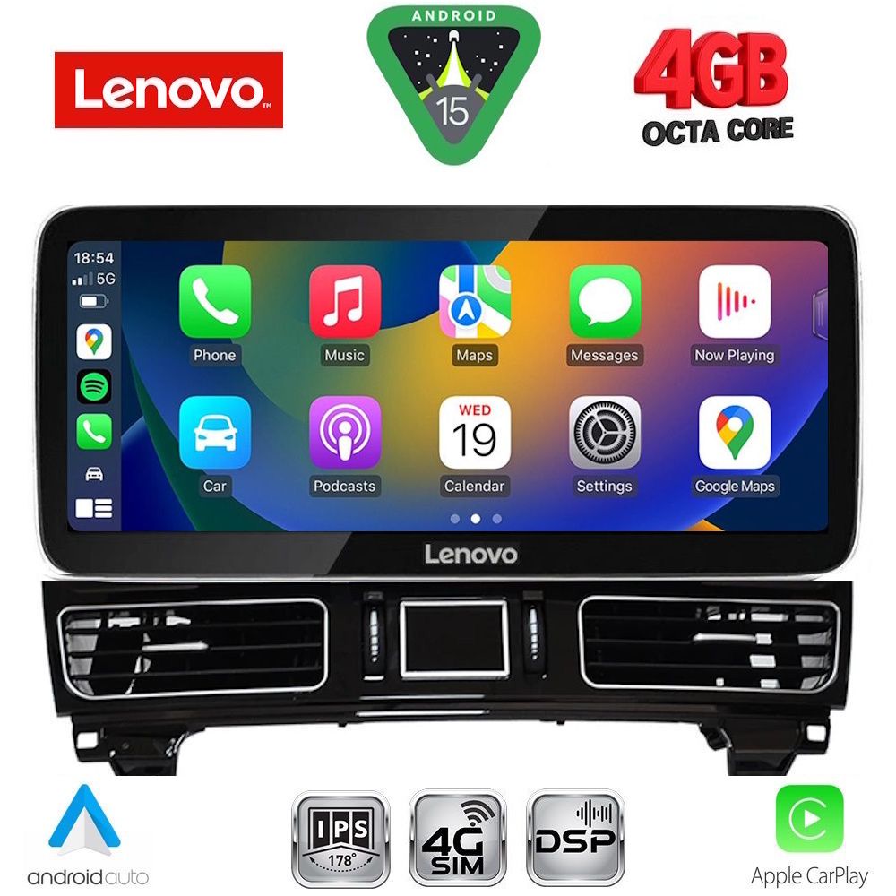 LENOVO LVG 14989_CPA (12.3inc) (NTG 5.0) MULTIMEDIA SYSTEM for MERCEDES GLE (W167) mod. 2015-2019 - LENOVO LVG 14989_CPA