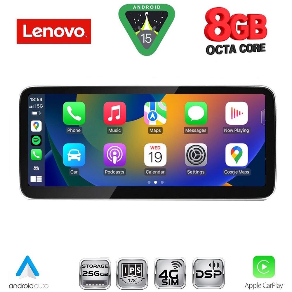 LENOVO LVK 18927_CPA (10.33inc) MULTIMEDIA SYSTEM for AUDI A6 mod. 2016-2018