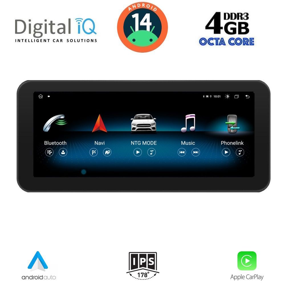 DIGITAL IQ MSG 15983B_CPA (10.25'') (NTG 5) MULTIMEDIA SYSTEM for MERCEDES B (W246) mod. 2015-2019 - DIGITAL IQ MSG 15983B_CPA