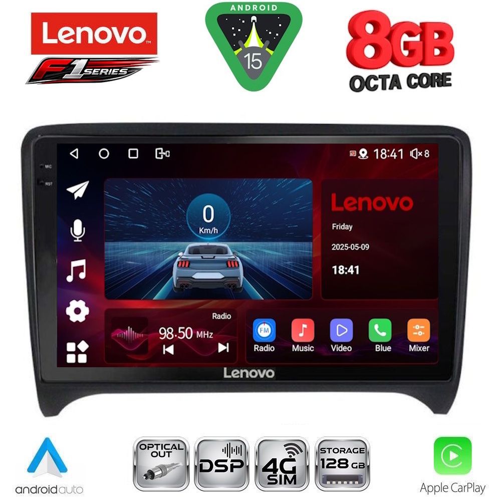 LENOVO SSR 10009_CPA (9inc) MULTIMEDIA TABLET for AUDI TT  mod. 2007-2015