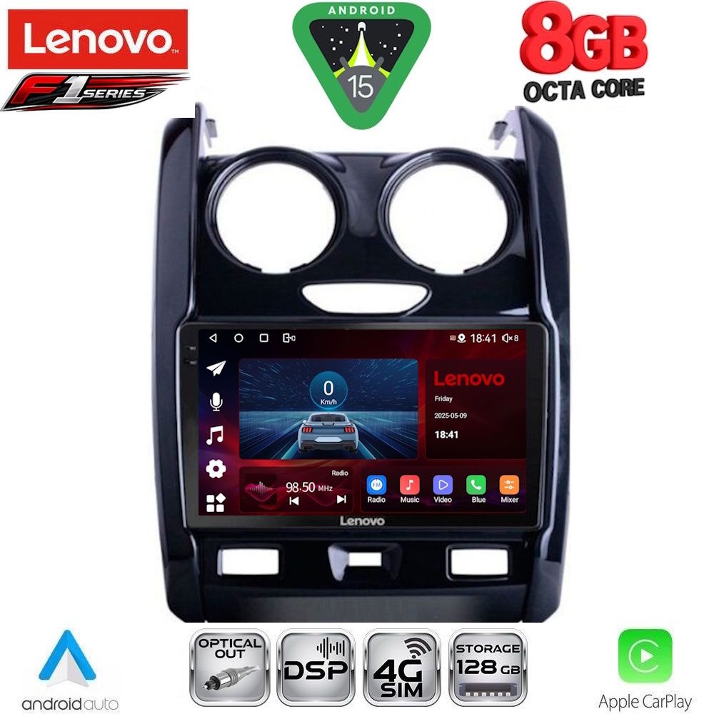 LENOVO SSR 10103_CPA (9inc) MULTIMEDIA TABLET for DACIA DUSTER mod. 2012-2019