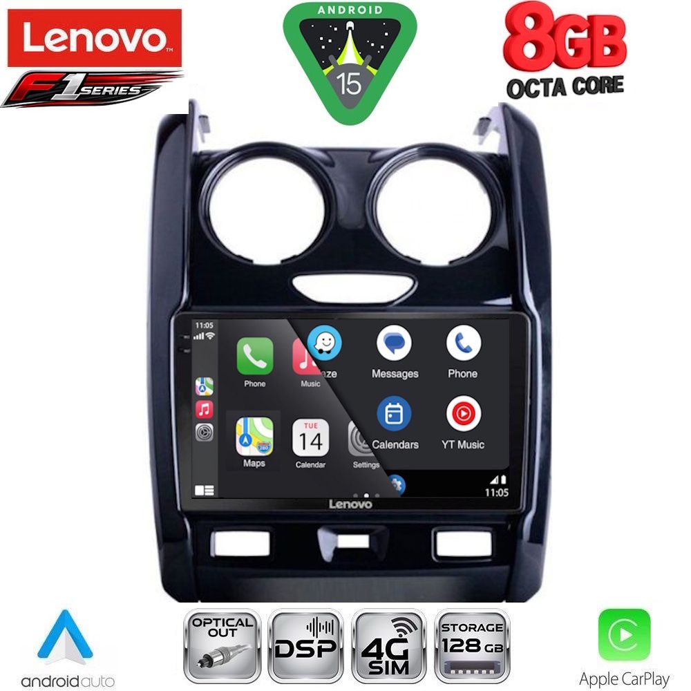 LENOVO SSR 10103_CPA (9inc) MULTIMEDIA TABLET for DACIA DUSTER mod. 2012-2019