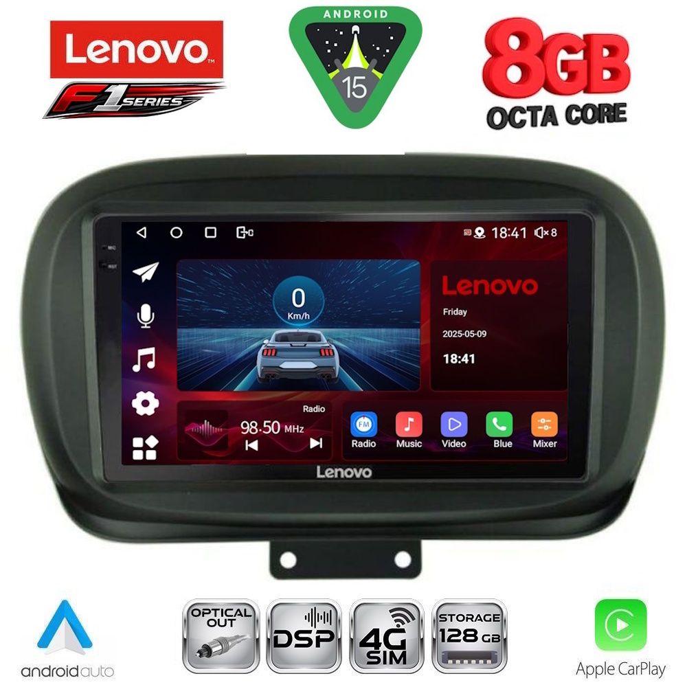 LENOVO SSR 10134_CPA (9inc) MULTIMEDIA TABLET for FIAT 500Χ mod. 2014-2024