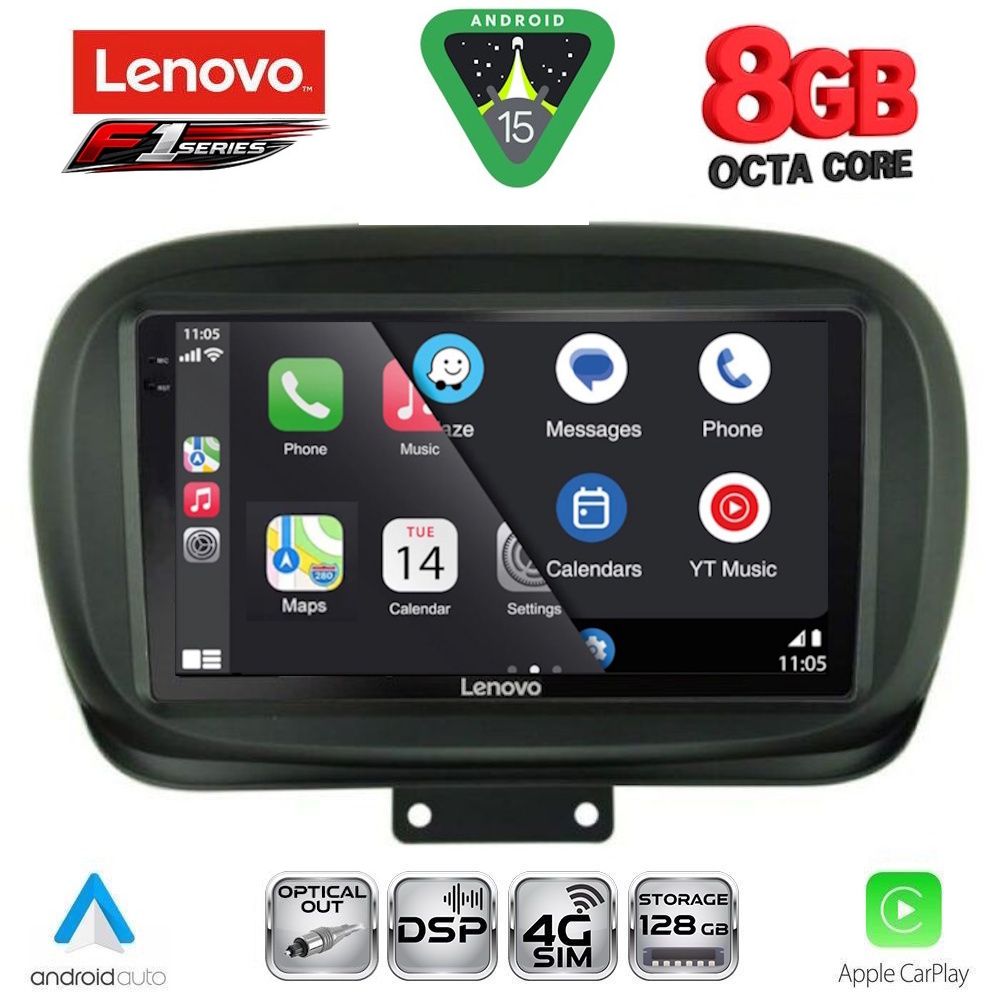 LENOVO SSR 10134_CPA (9inc) MULTIMEDIA TABLET for FIAT 500Χ mod. 2014-2024