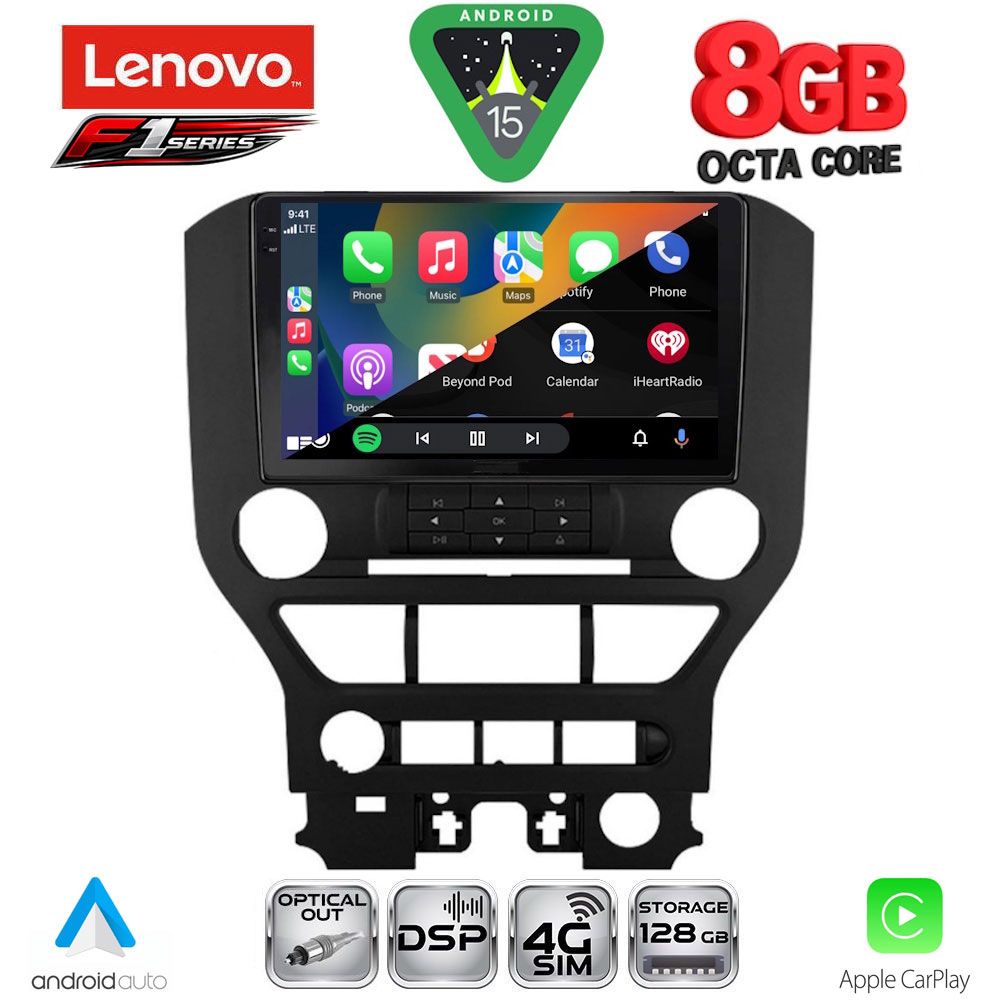 LENOVO SSR 10166_CPA (9inc) MULTIMEDIA TABLET for FORD MUSTANG mod. 2015-2020 - LENOVO SSR 10166_CPA