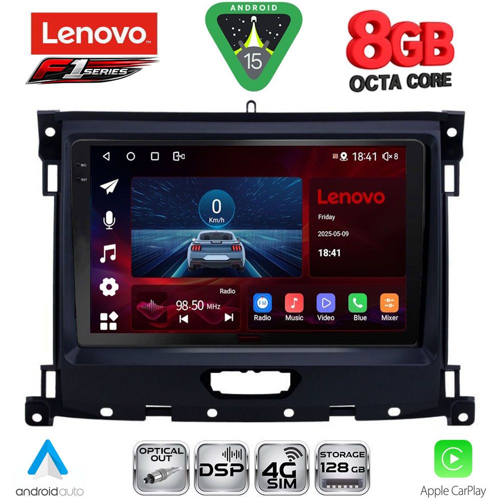 LENOVO SSR 10173_CPA (9inc) MULTIMEDIA TABLET for FORD RANGER mod. 2018-2023 - LENOVO SSR 10173_CPA