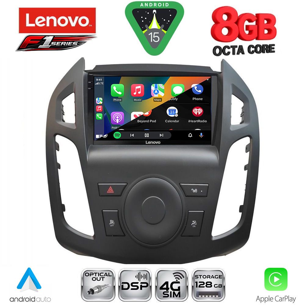 LENOVO SSR 10176_CPA (9inc) MULTIMEDIA TABLET for FORD TRANSIT CONNECT mod. 2013-2018