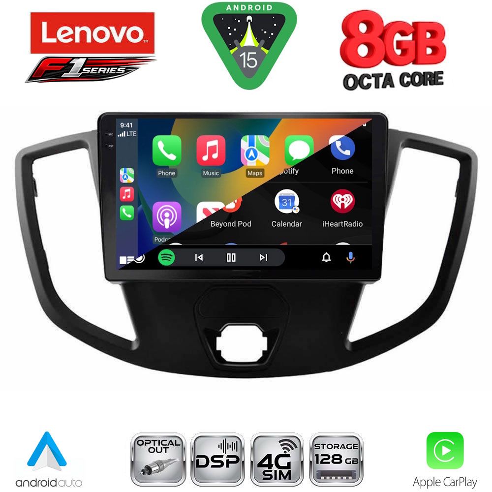 LENOVO SSR 10179_CPA  (9inc) MULTIMEDIA TABLET for FORD TRANSIT mod. 2014-2020 - LENOVO SSR 10179_CPA