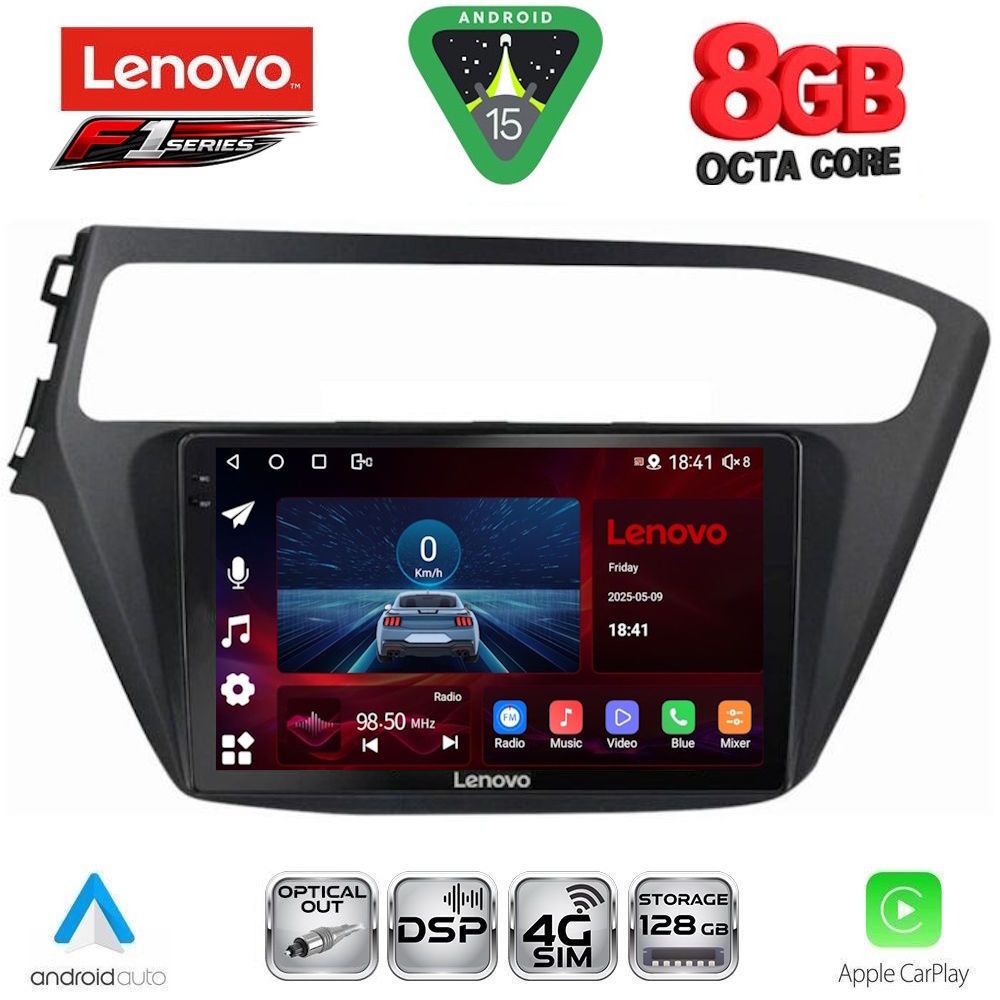 LENOVO SSR 10230_CPA (9inc) MULTIMEDIA TABLET for HYUNDAI i20 mod. 2018-2021