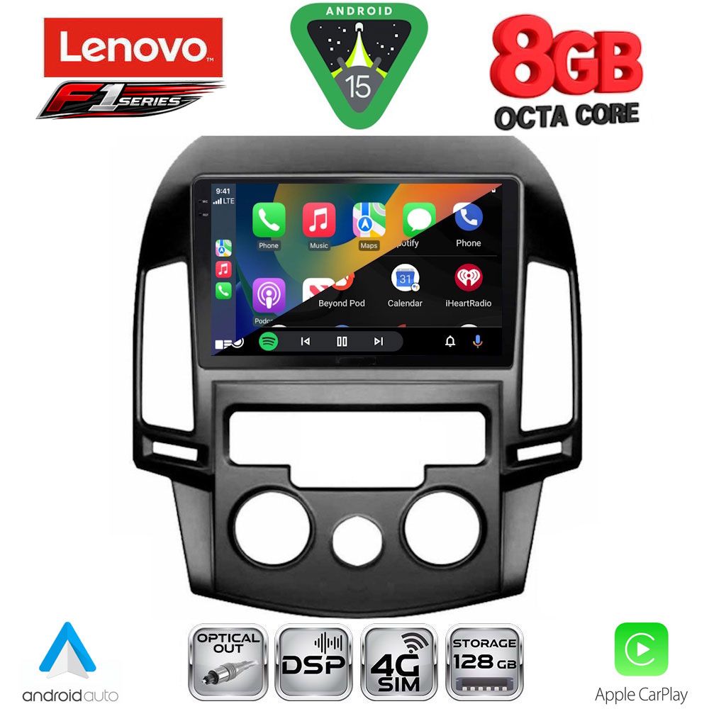 LENOVO SSR 10231_CPA A/C (9inc) MULTIMEDIA TABLET for HYUNDAI i30 mod. 2007-2012 - LENOVO SSR 10231_CPA AC