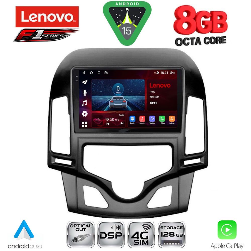 LENOVO SSR 10231_CPA CLIMA (9inc) MULTIMEDIA TABLET for HYUNDAI i30 mod. 2007-2012 - LENOVO SSR 10231CL_CPA