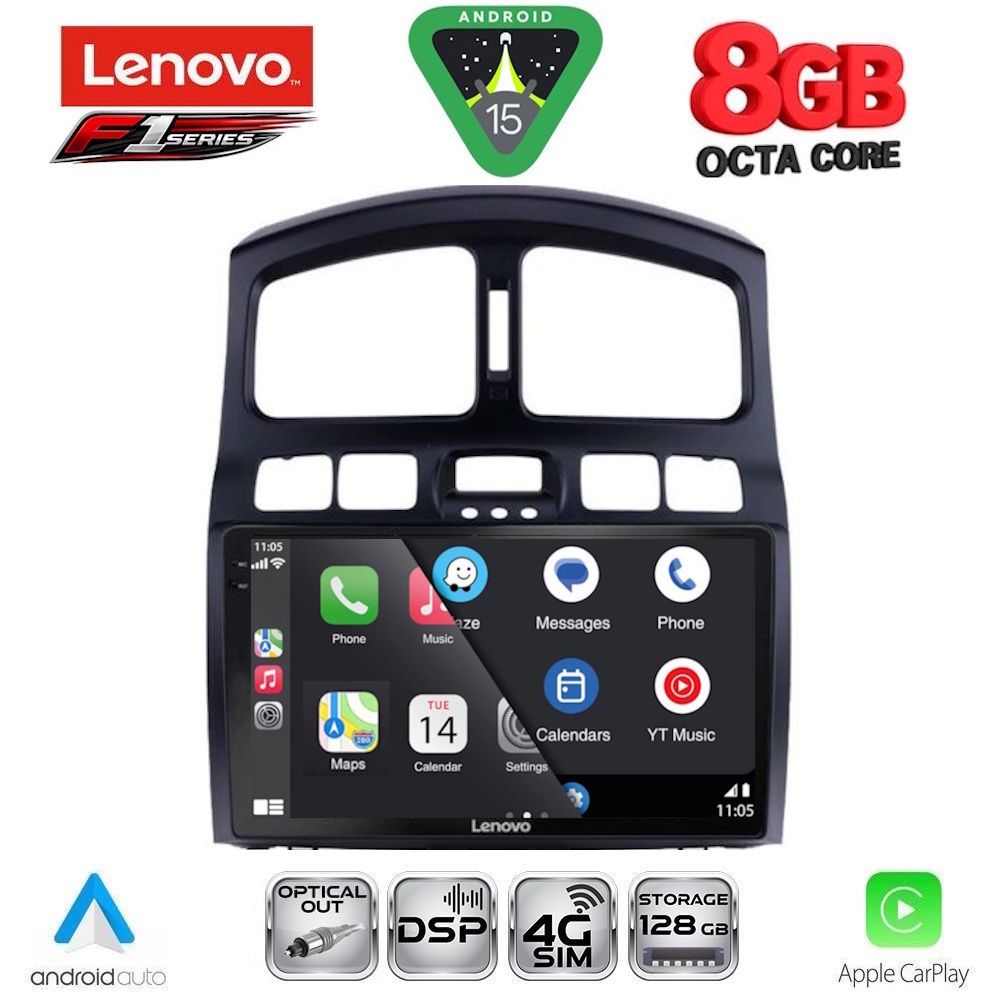 LENOVO SSR 10236_CPA (9inc) MULTIMEDIA TABLET for HYUNDAI SANTA FE mod. 2003-2006 - LENOVO SSR 10236_CPA