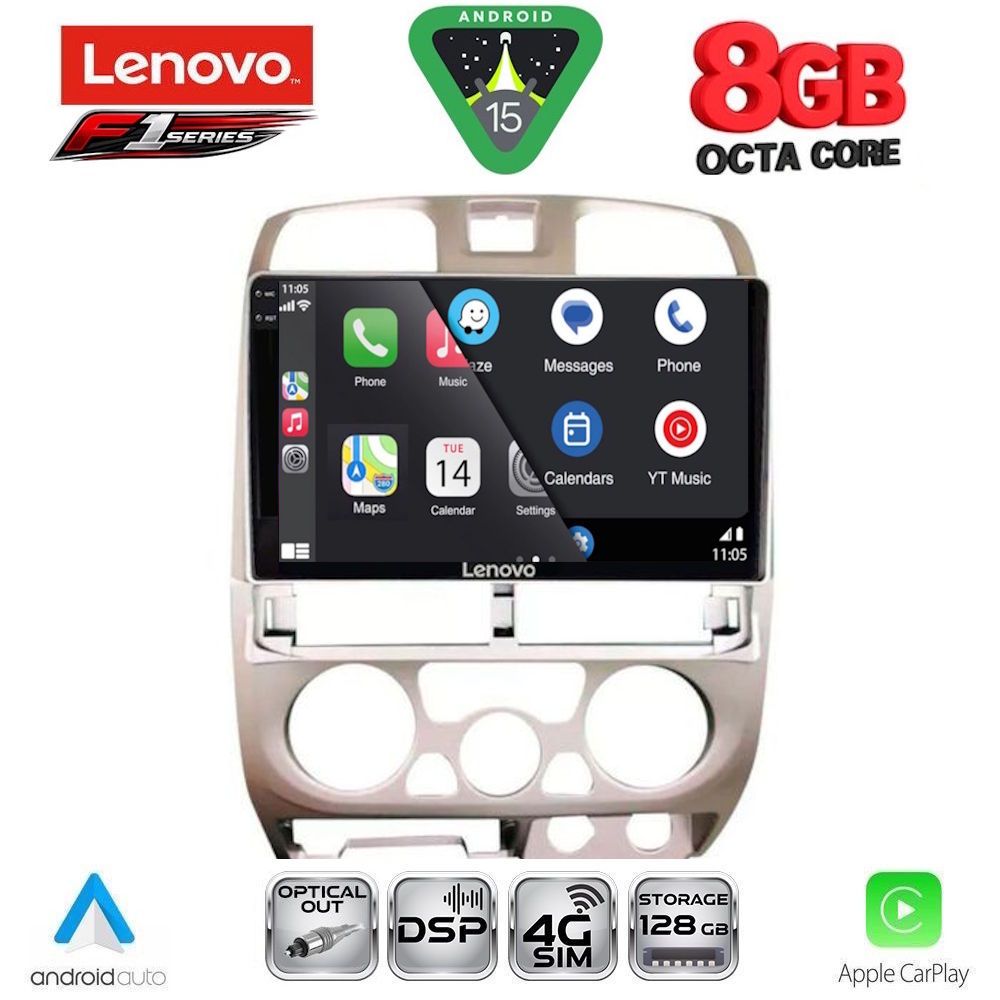 Οθόνη Isuzu D-Max 2002 – 2008 με Car Play, Android Auto, Bluetooth, GPS – LENOVO SSR 10253SL_CPA (9inc)