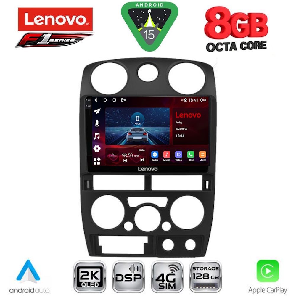 LENOVO SSR 10254BL_CPA (9inc) MULTIMEDIA TABLET for ISUZU D-MAX mod. 2008-2012 (BLACK) - LENOVO SSR 10254BL_CPA