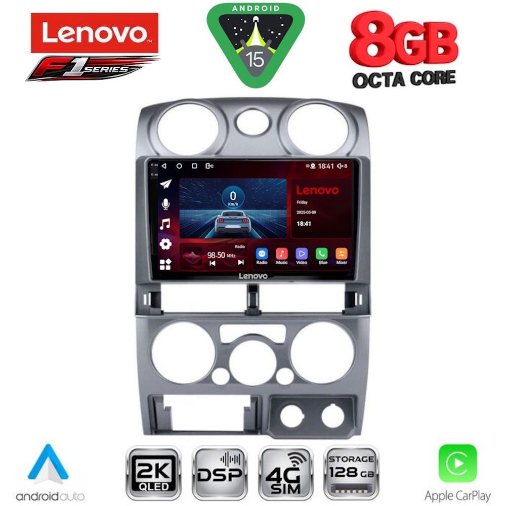 Οθόνη Isuzu D-Max 2008 – 2012 με Car Play, Android Auto, Bluetooth, GPS – LENOVO SSR 10254SL_CPA (9inc)