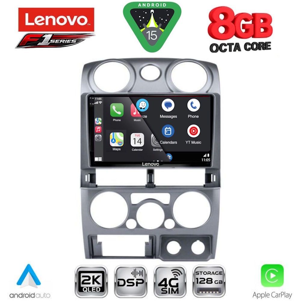 Οθόνη Isuzu D-Max 2008 – 2012 με Car Play, Android Auto, Bluetooth, GPS – LENOVO SSR 10254SL_CPA (9inc)