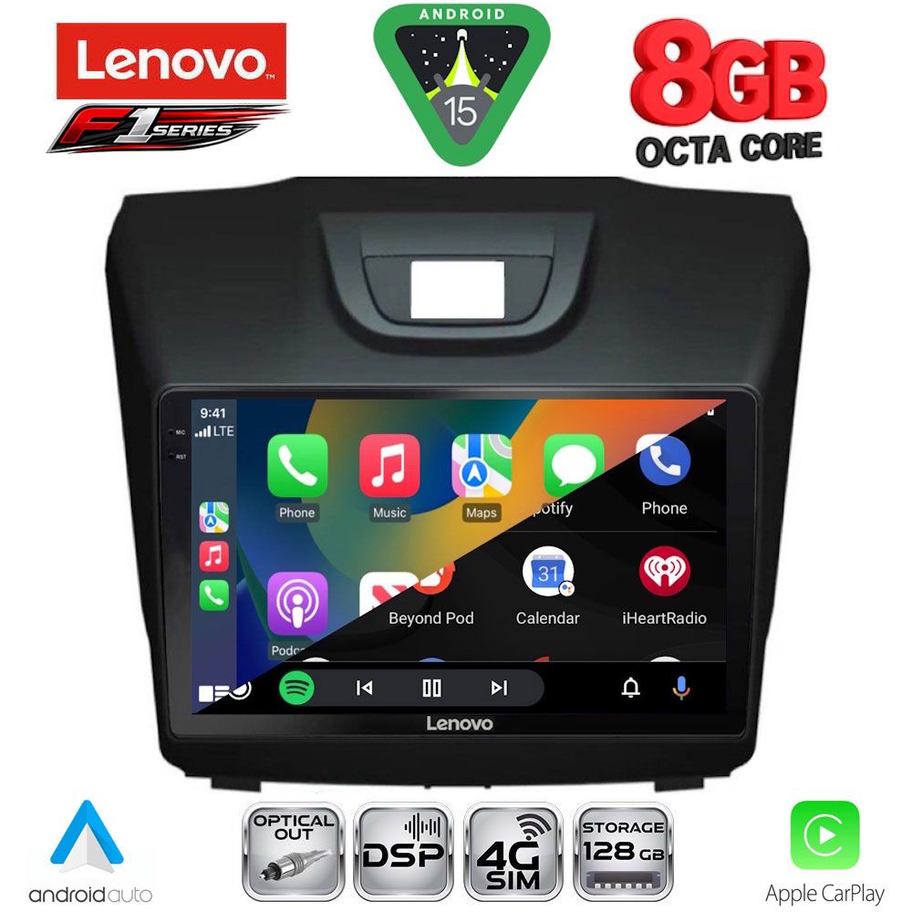 LENOVO SSR 10255_CPA (9inc) MULTIMEDIA TABLET for ISUZU DMAX mod. 2012> - LENOVO SSR 10255_CPA